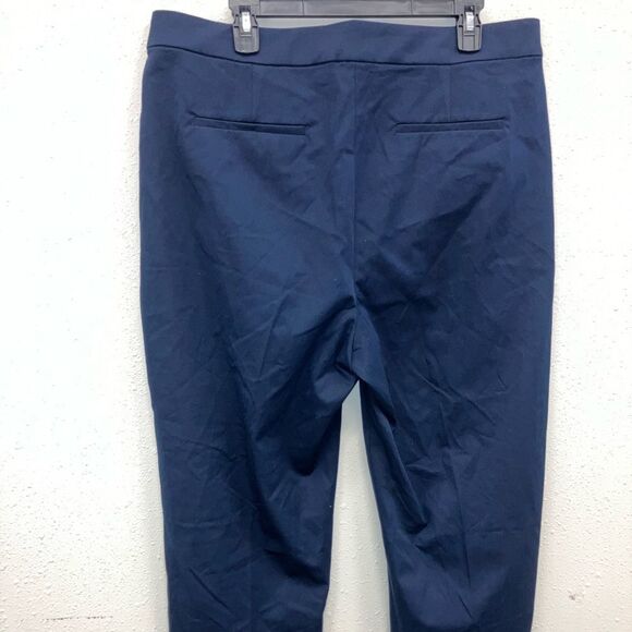 J. Crew Navy Straight Leg Dress Pants size 16 Tall NEW #151 - Picture 4 of 9